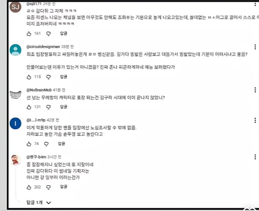 리센느 건드렸다가 영상 비공개당한 충주맨