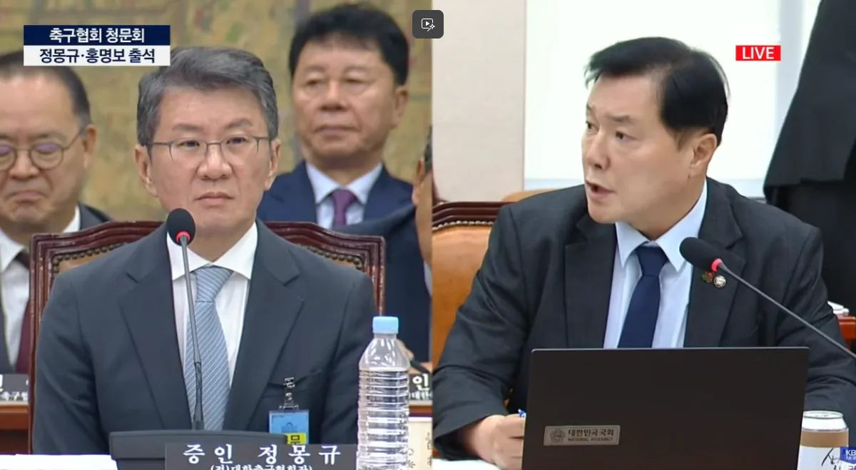 축구협회 오전 청문회 종료 요약