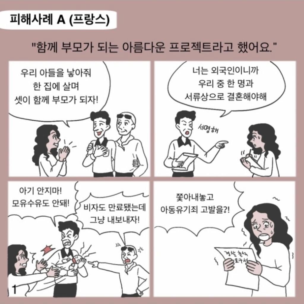 선진국에서 선의로 대리모 봉사했다가 피해본 사례
