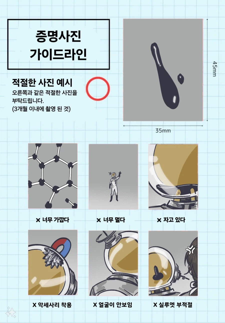 리버스1999) 부적절한 증명 사진 예시