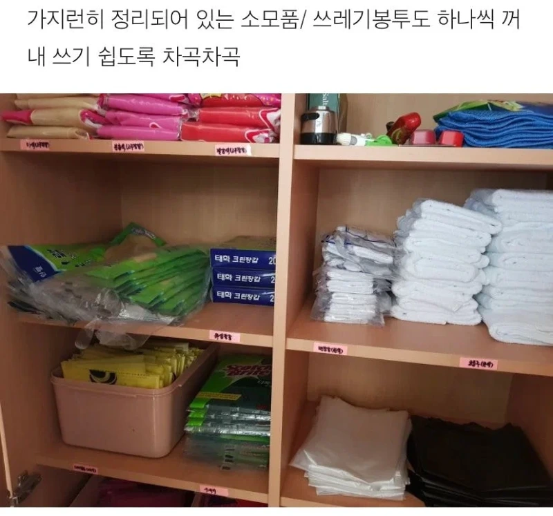 어느 학교 급식 조리실 위생 상태 관리