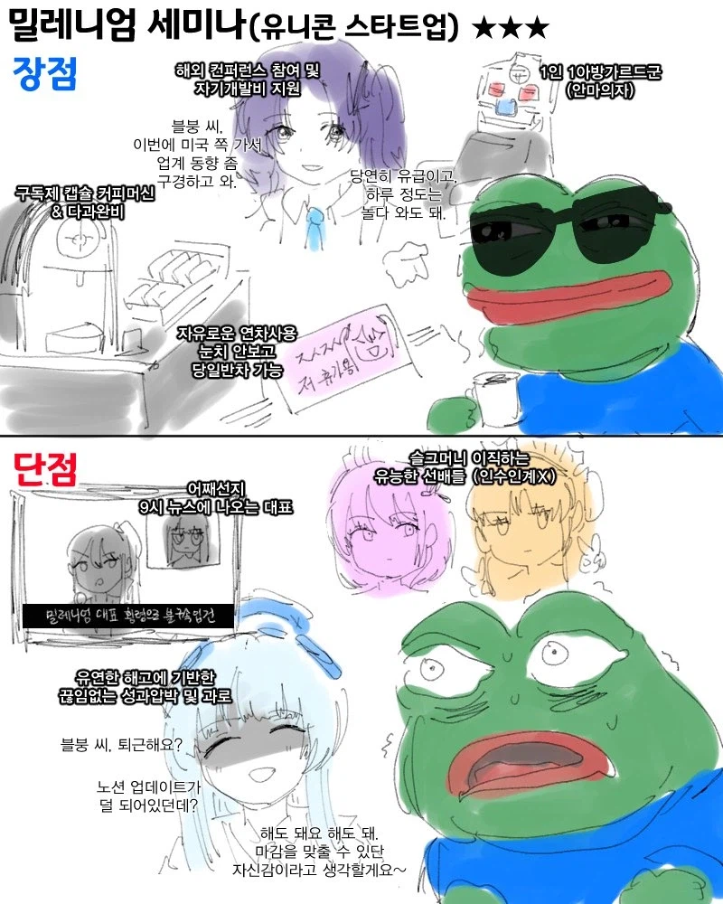 블아) 싱글벙글 키보토스 취업촌