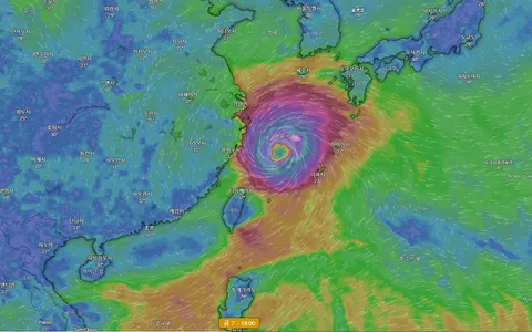 제13호 태풍 돌핀 예상경로 모음