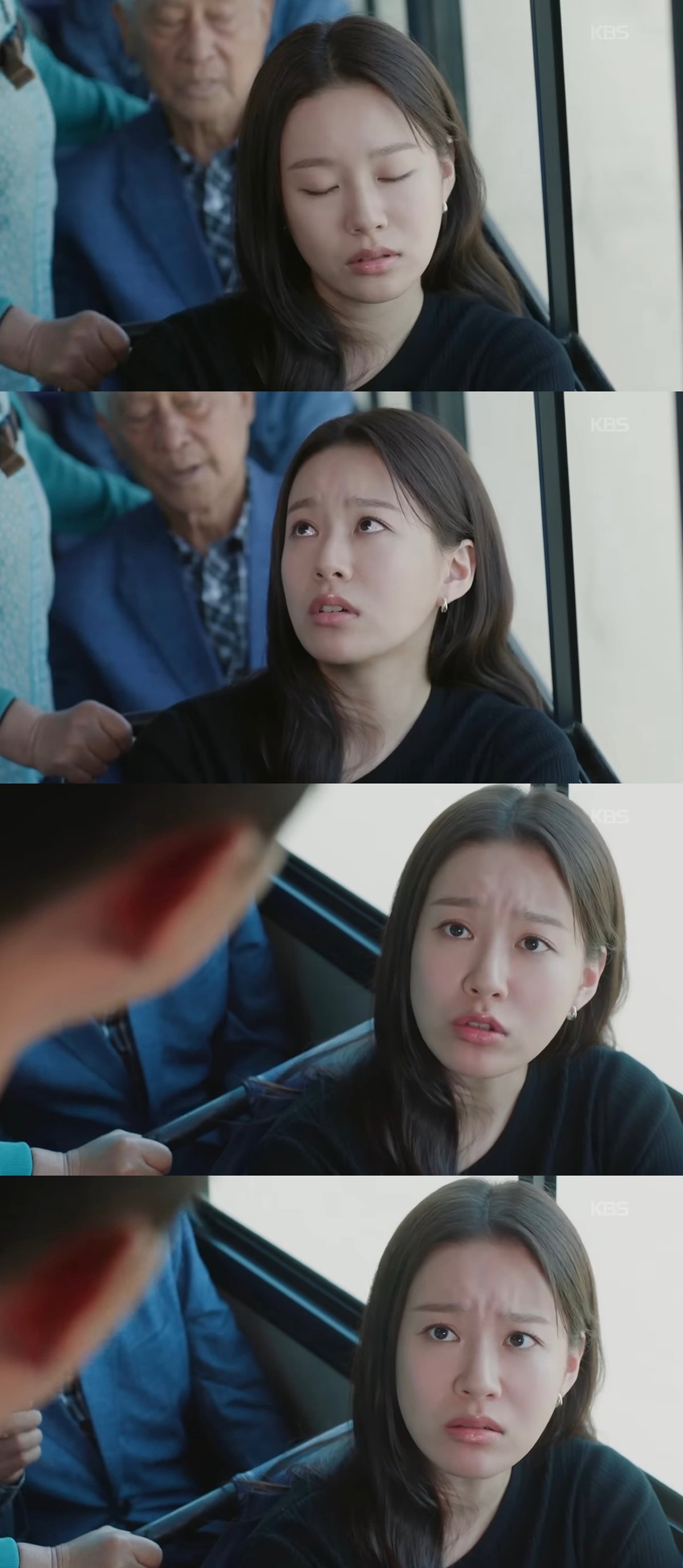 주말드라마에 나온 버스 자리양보 강요 장면.jpg