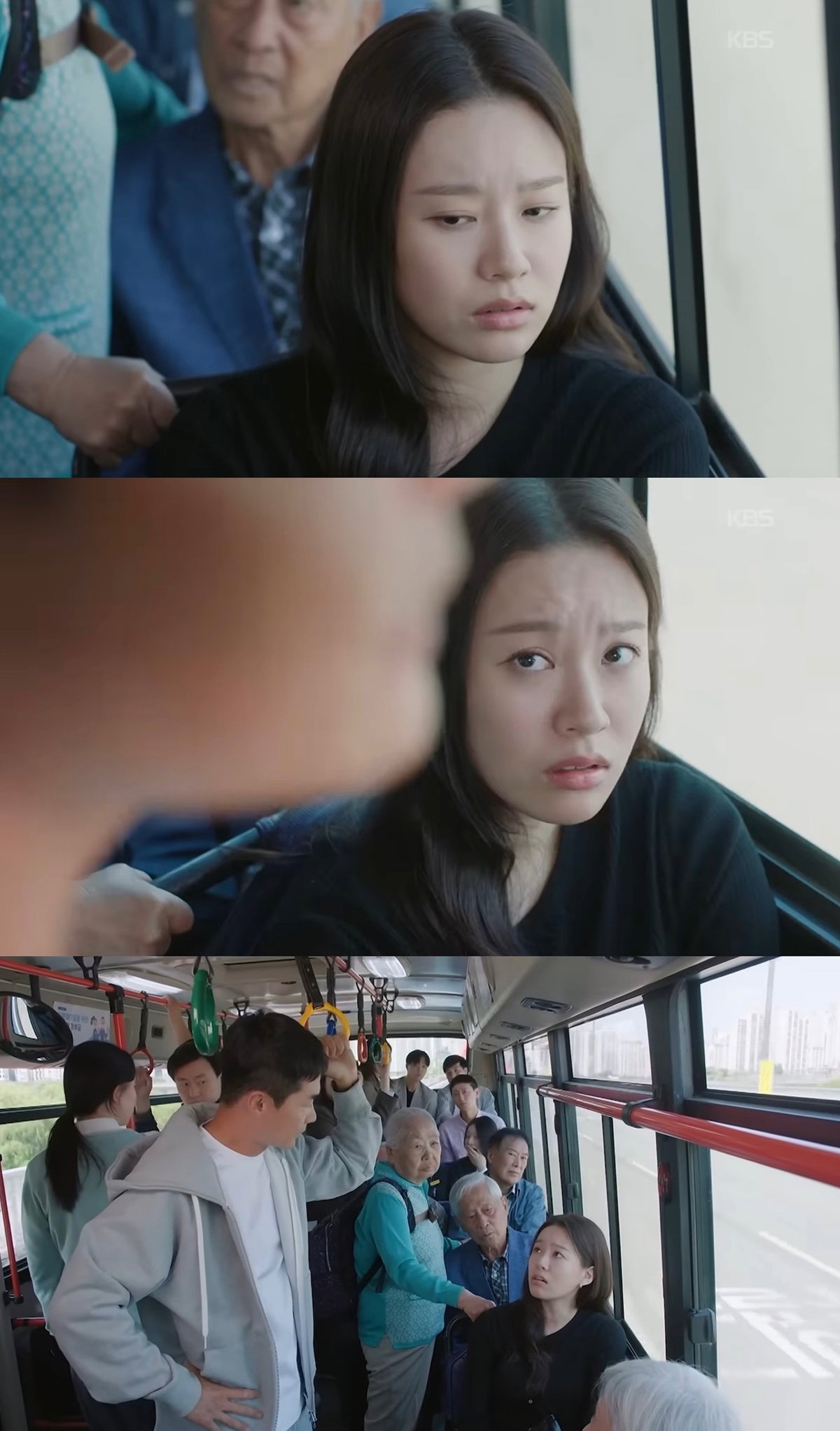 주말드라마에 나온 버스 자리양보 강요 장면.jpg