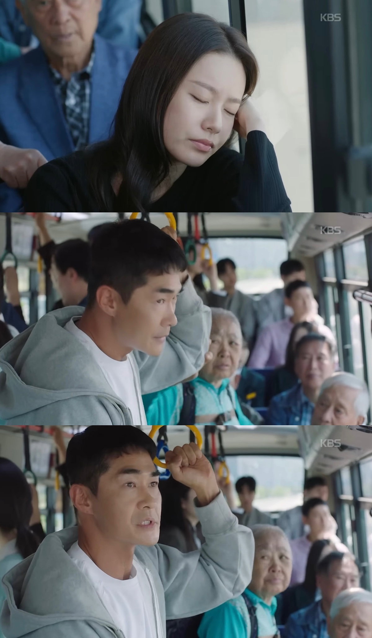 주말드라마에 나온 버스 자리양보 강요 장면.jpg