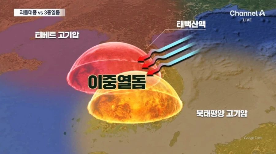 대한민국의 지옥의 이지선다....'괴물 태풍 vs 3중 열돔'