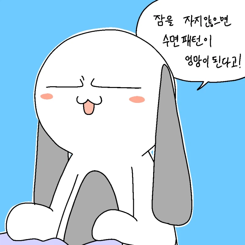 이제는 자야 할 시간