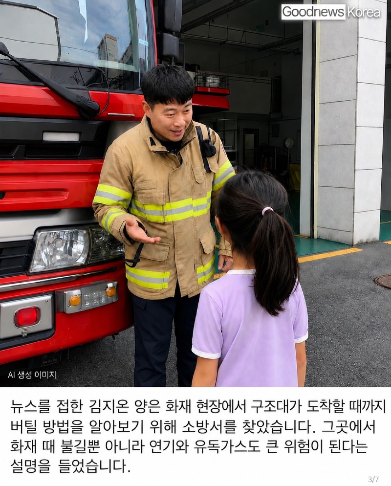 화재 대피 시 호흡 그립톡 만든 초등학생
