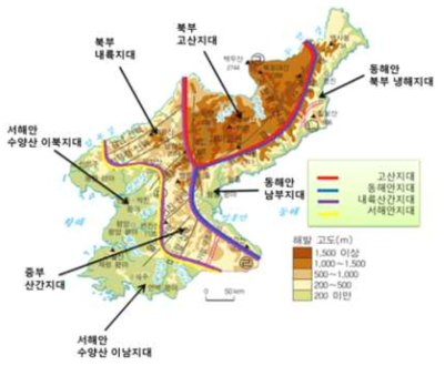 한반도에 있는 개또X이 같은 지역