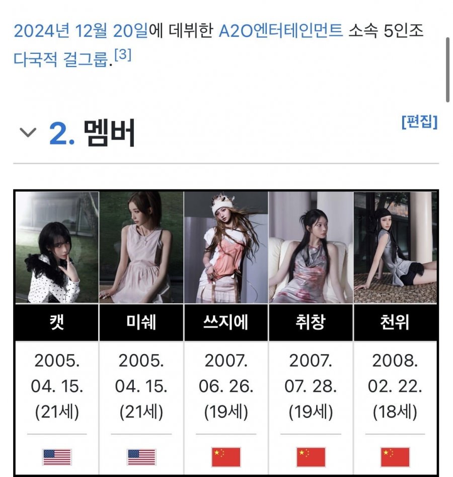 이수만 제작 중국인 걸그룹 무대영상