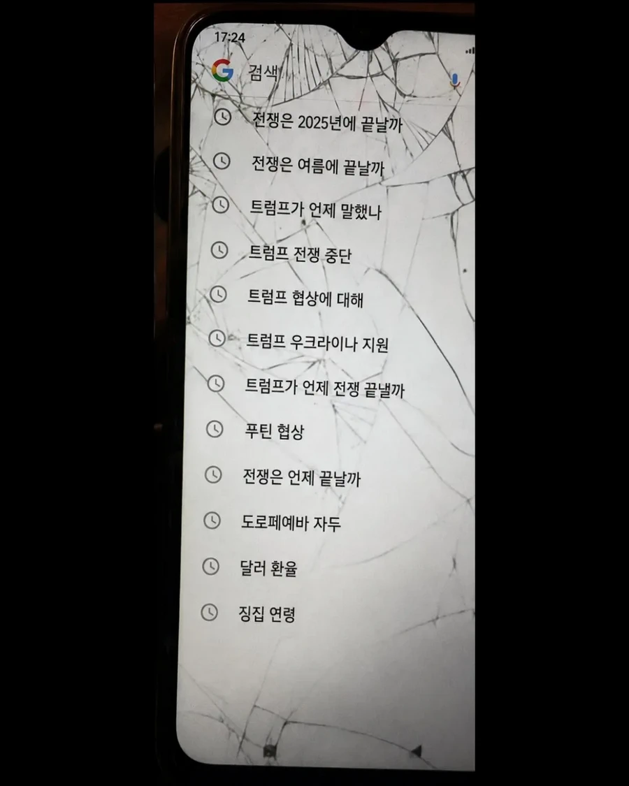 전사한 우크라이나 병사 폰에서 나온 구글 검색 기록