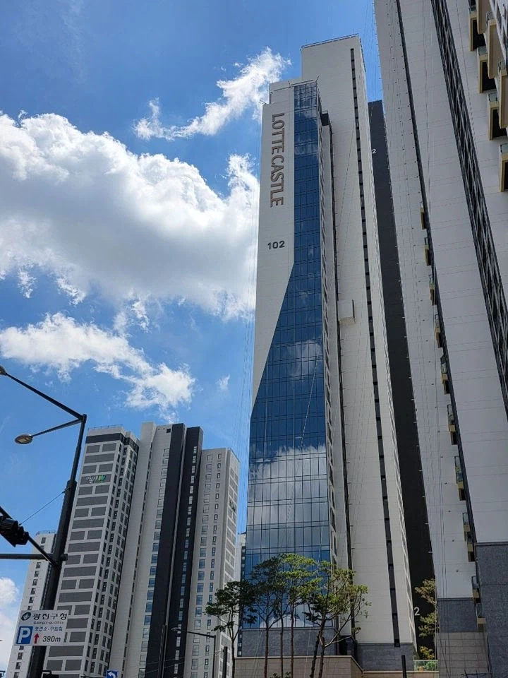 아파트 커튼월룩 시공 전후