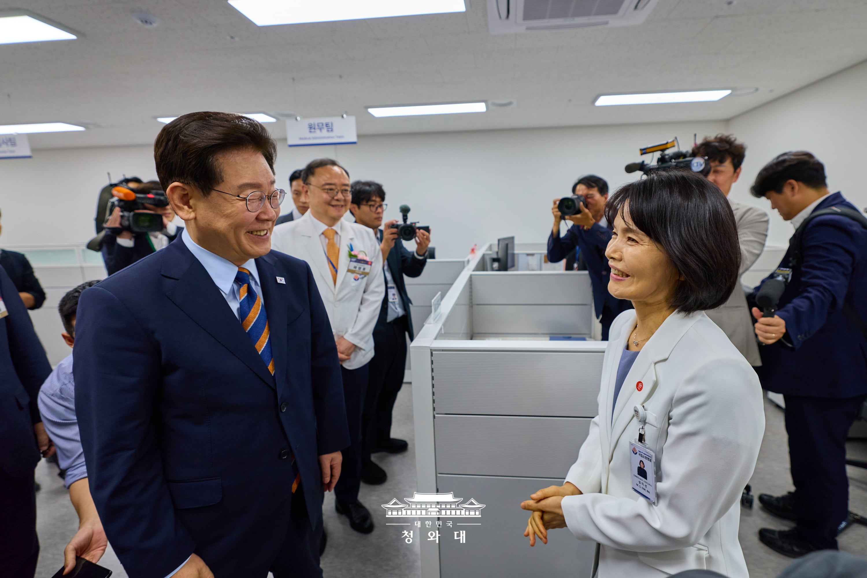 이재명 대통령, 국립소방병원 개원식 참석