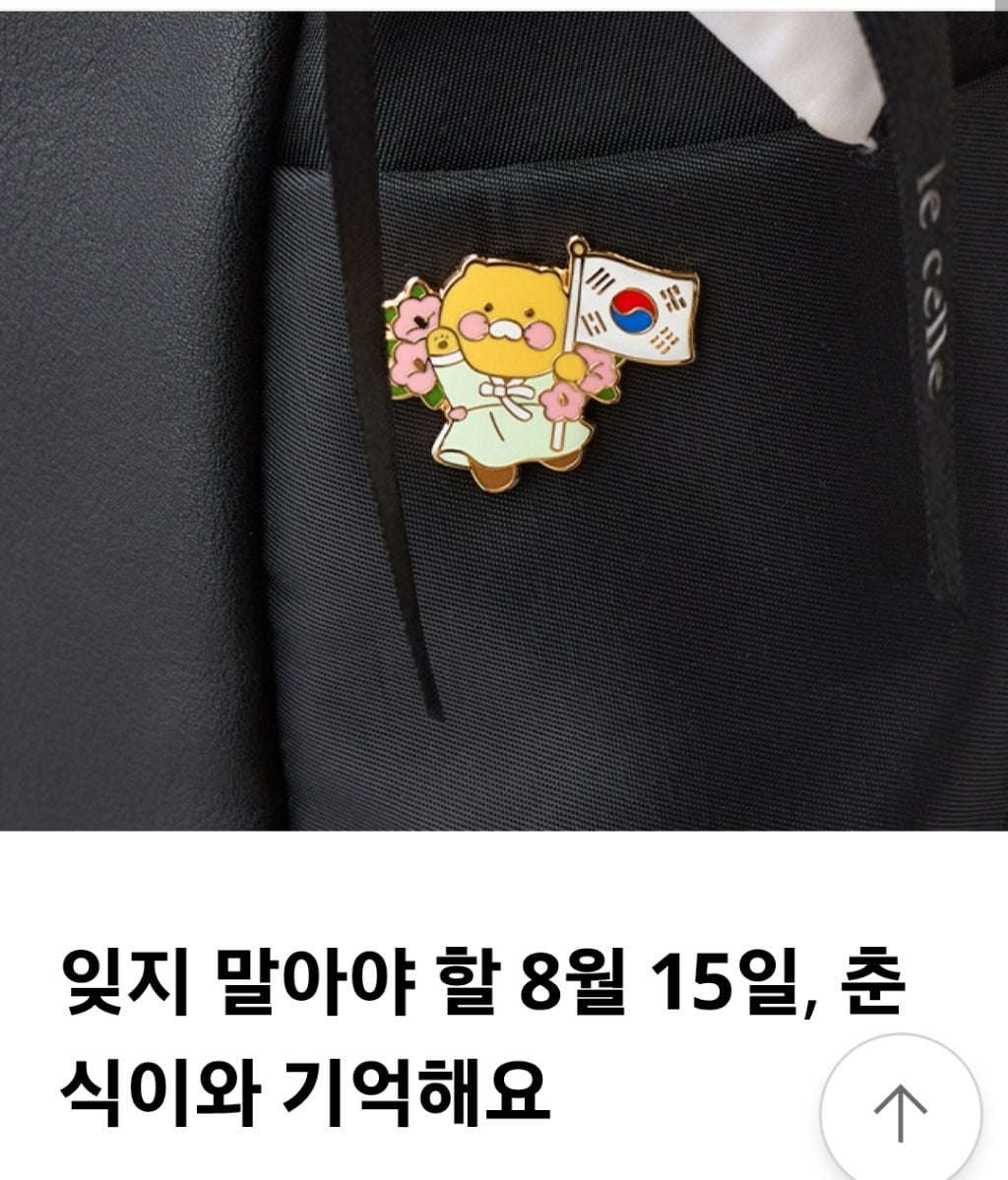 카카오 2026 광복절 기념 춘식이 기부 배지 -독립유공자 후손 기부