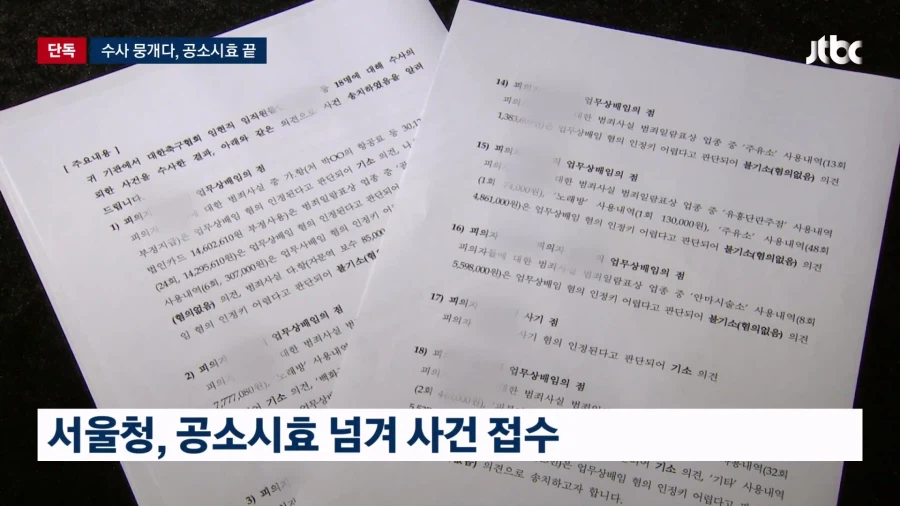 경찰도 '심판 성접대' 수사 뭉갰다…결국 공소시효 끝