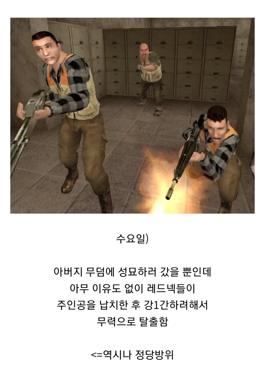 억울하게 악당 이미지가 새겨진 게임 주인공