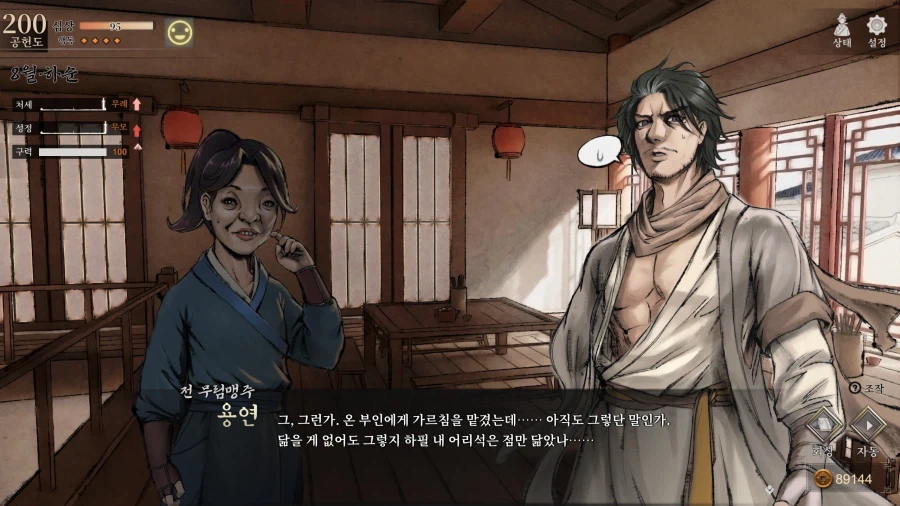 활협전)용상에 대한 등장인물들의 평가