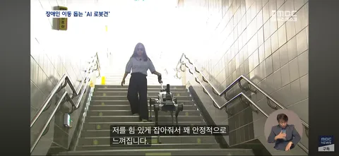 시각장애인 ‘새 눈’ 될까...'AI 안내견'