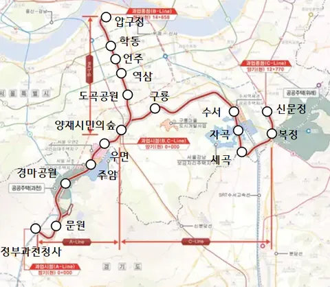 위과선 노선 결정되었나보네요....