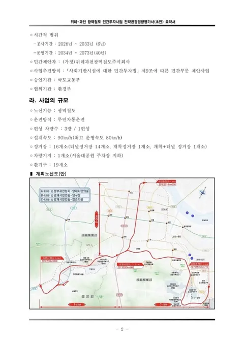 위과선 노선 결정되었나보네요....
