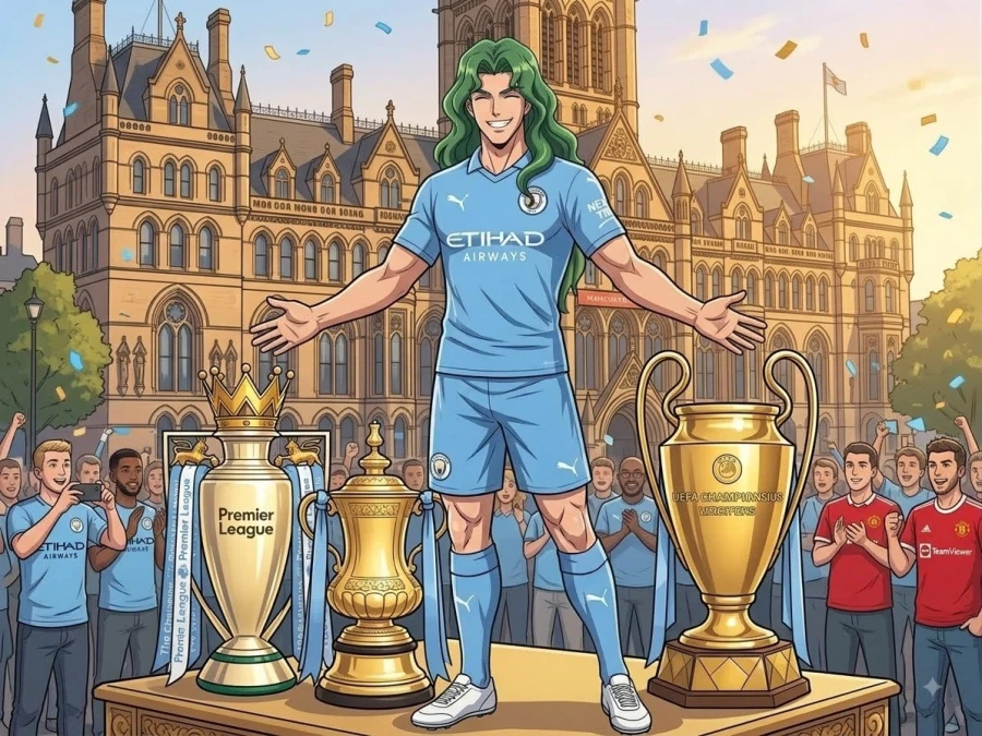 AI 이미지로 요약한 EPL 팀들의 챔스 우승 순간들