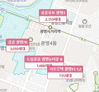 대표적인 민주진보 텃밭, 경기도 광명시는 재개발 완성되면 어떻게 될지요