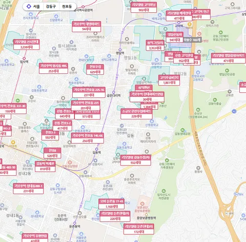 서울 수도권 재개발 엄청하는군요 세대수를 보니 엄청나네요