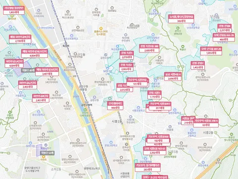 서울 수도권 재개발 엄청하는군요 세대수를 보니 엄청나네요
