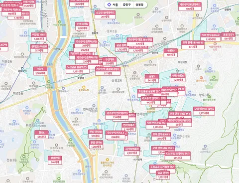 서울 수도권 재개발 엄청하는군요 세대수를 보니 엄청나네요