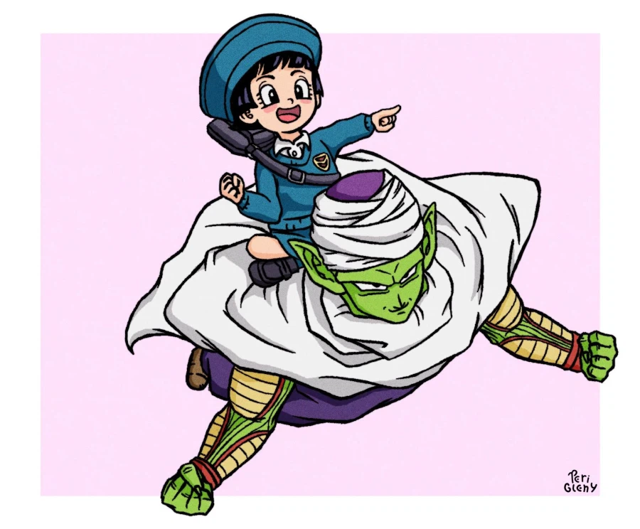 드래곤볼) 오공이네 가족식사에도 초대받는 사이