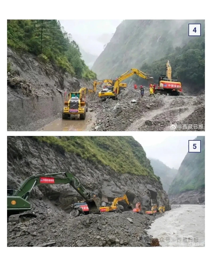 네팔 홍수 골때리는 중국 구조작업 상황.jpg