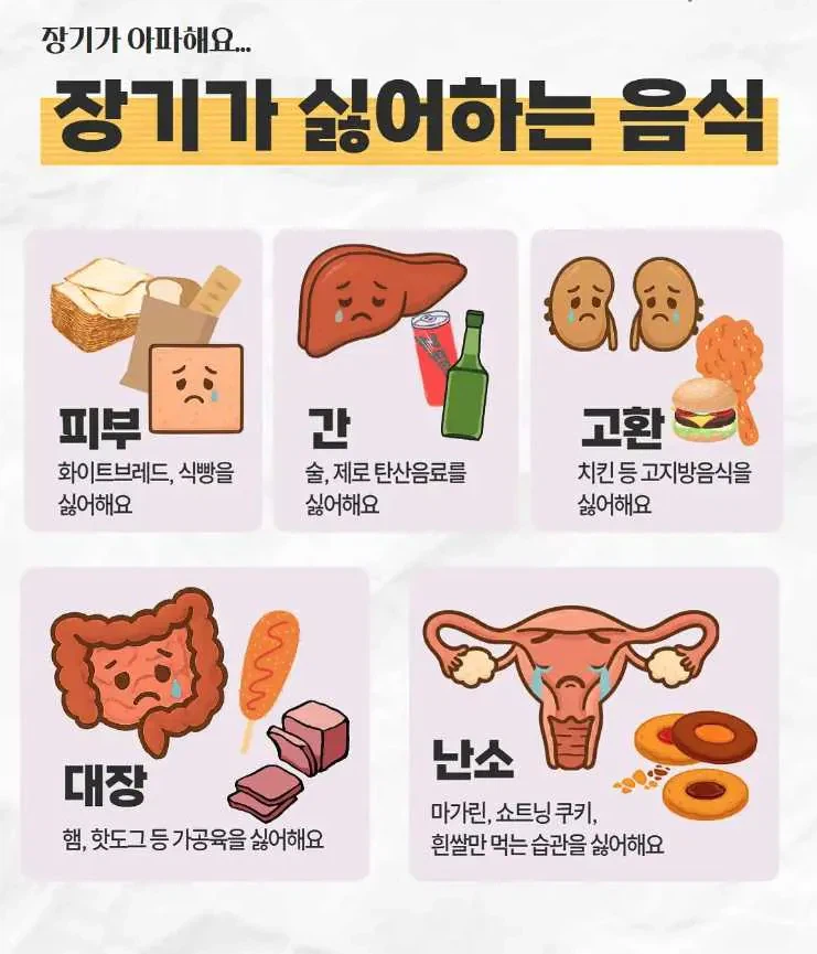 의외로 장기가 싫어하는 음식들.jpg