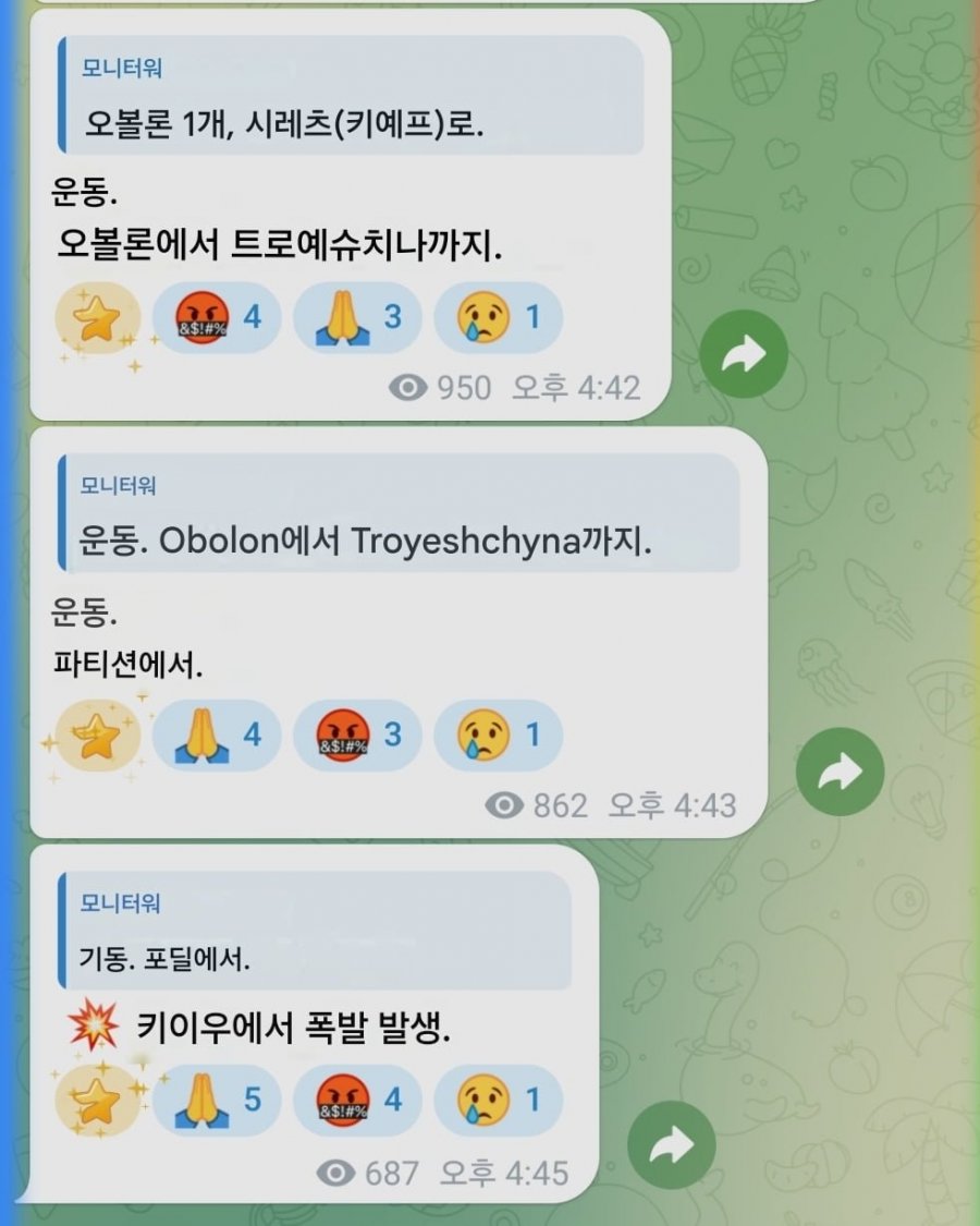 [우크라이나] 키이우 또 총격사건, 우크라용병 인도에서 체포, 7일째 러시아 공습, 전장 영상등