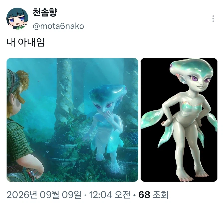 젤다) 3년전 천솜향과 3년후 천솜향