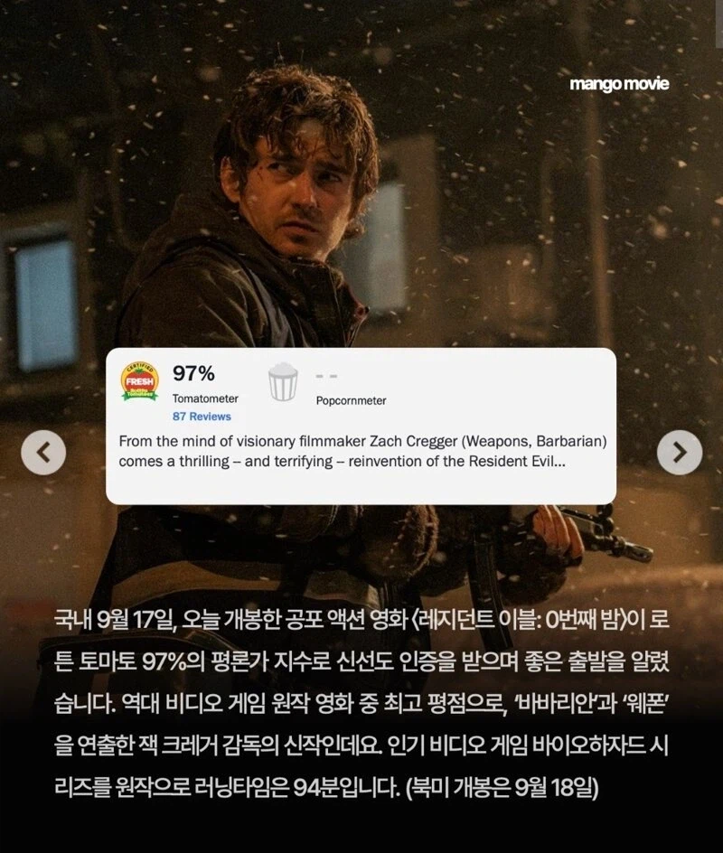 오늘 개봉한 레지던트 이블 근황 .jpg