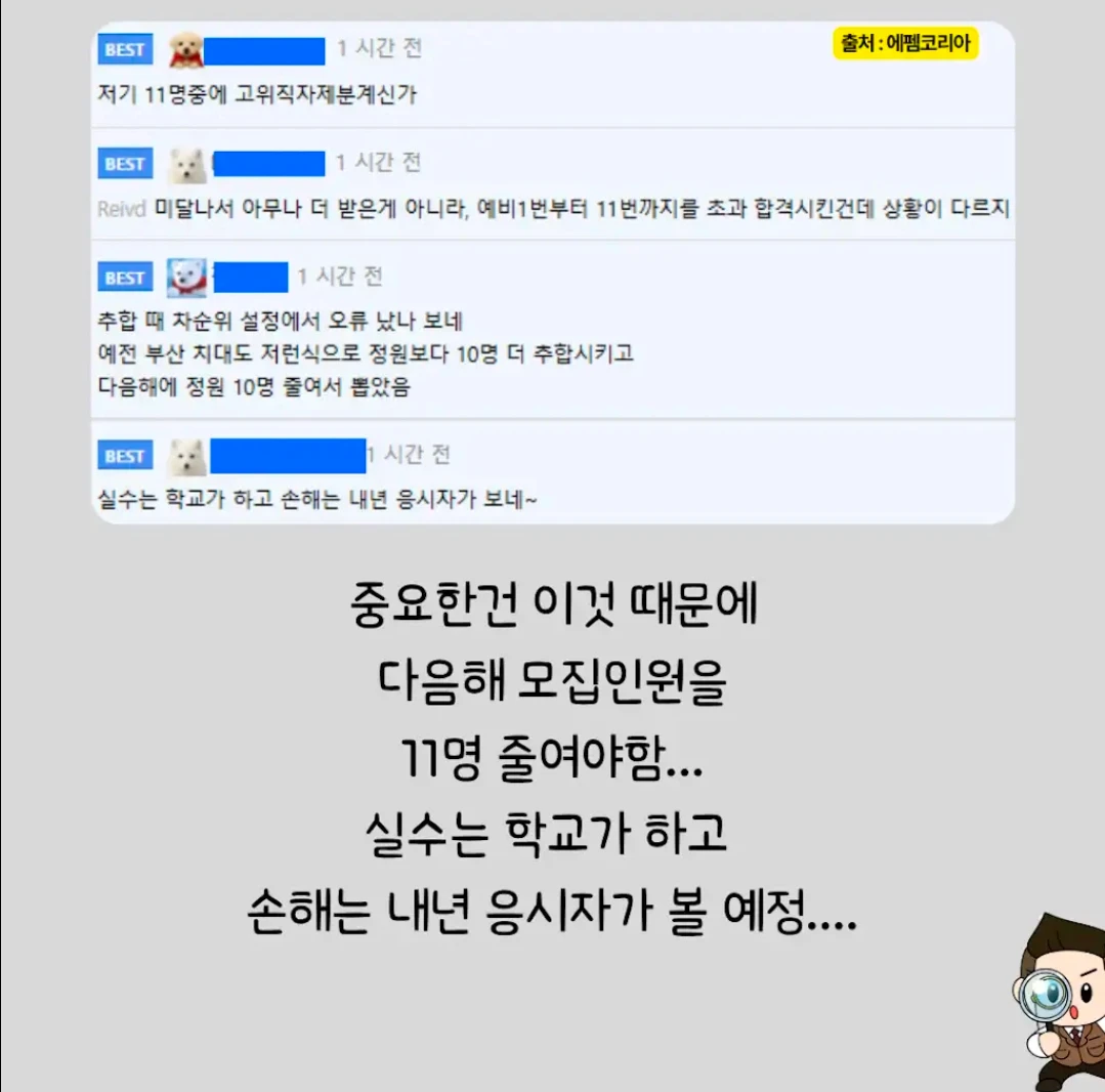 순천향대 의대 담당자 실수로 11명 추가 합격, "그냥 다니세요"