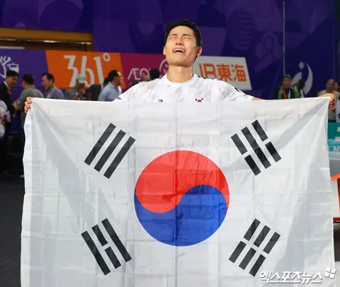 근대 5종 남자 단체전/테크볼 이준석 금메달!