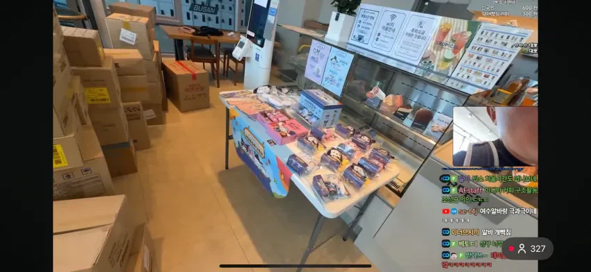 오늘자 부산 북항 상어 이디야 카페 근황