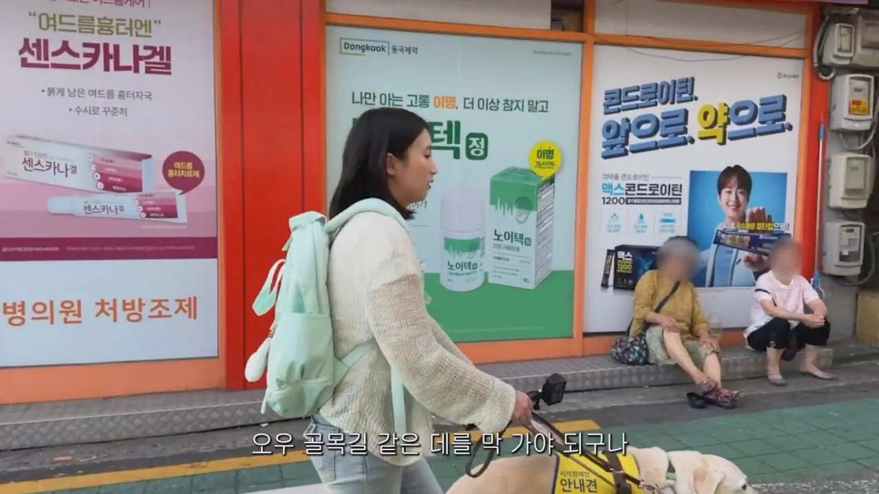 동생들에게 떡볶이 사주려 직접 사러간 시각장애인