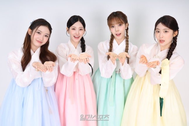 걸그룹 베돈크 한복 사진