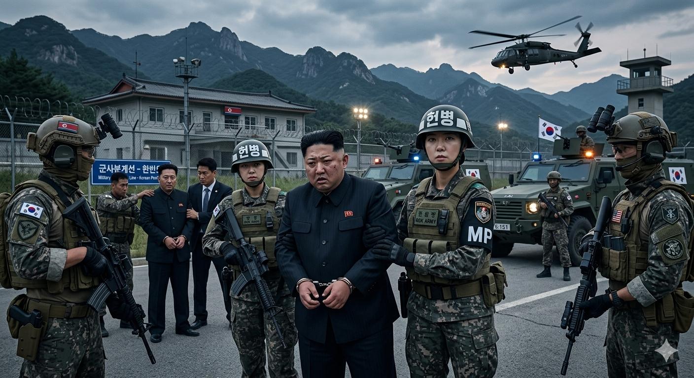 북한 김정은 김여정 봐라