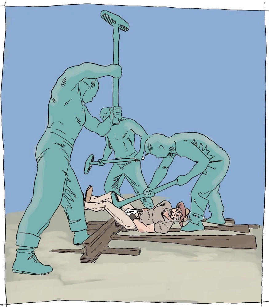 죠죠) 기묘한 동상들