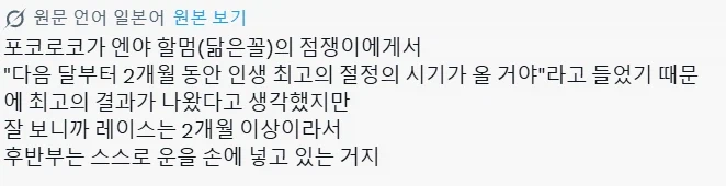 [죠죠] 포코로코에 대한 해석