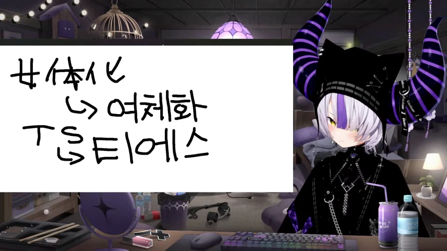 버튜버) TS 말포이를 방송에서 한글로 쓰는 대기업 일본 버튜버