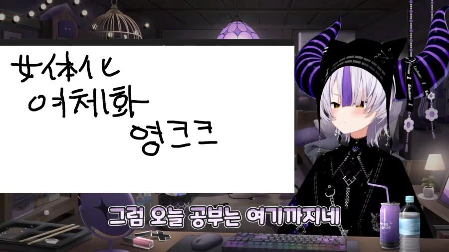 버튜버) 말포이 TS 소설을 읽기 위해 한국어 공부를 시작한 총수