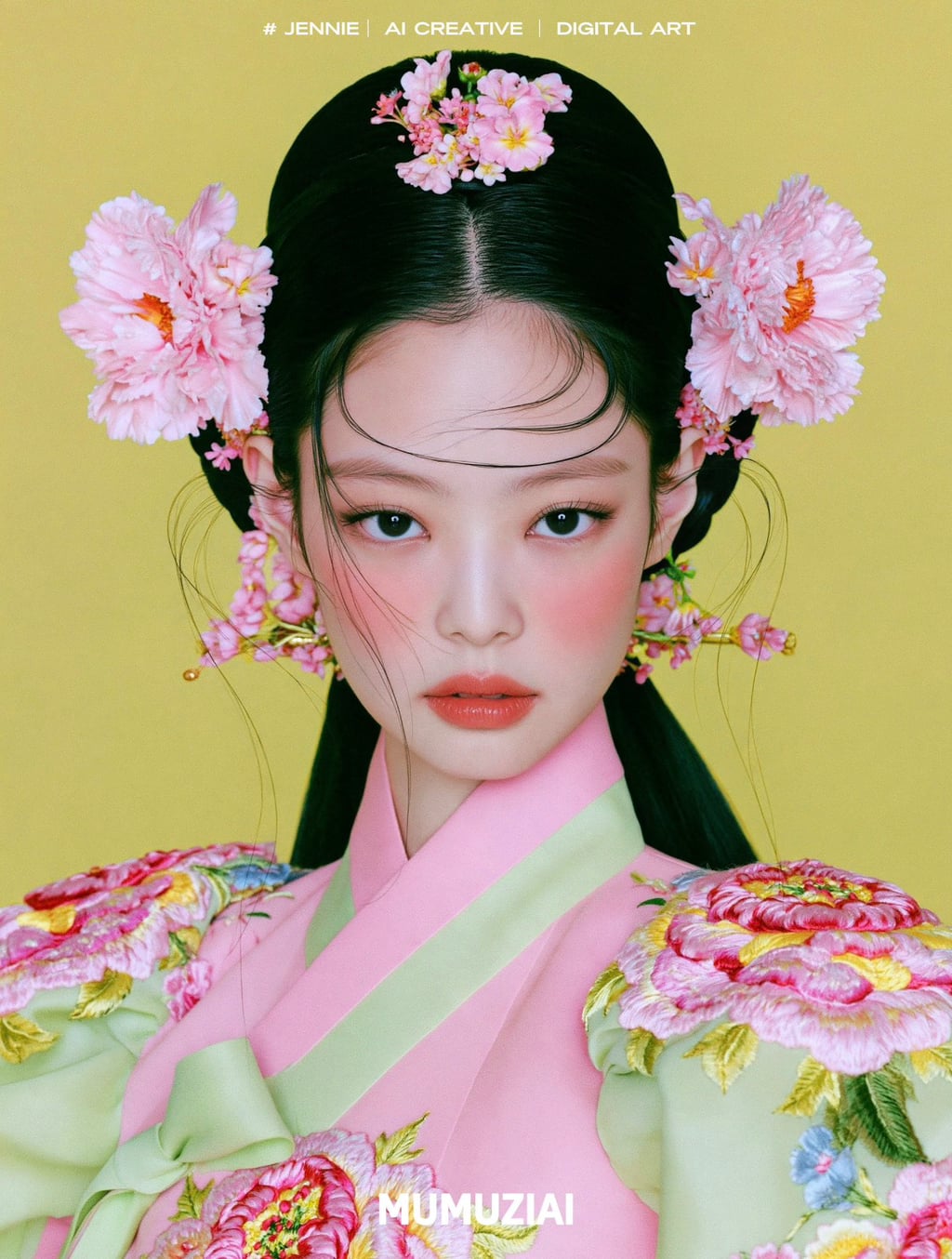 ai로 만든 블핑 한복 화보