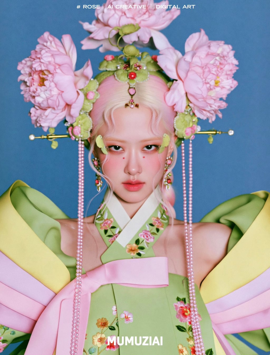 ai로 만든 블핑 한복 화보