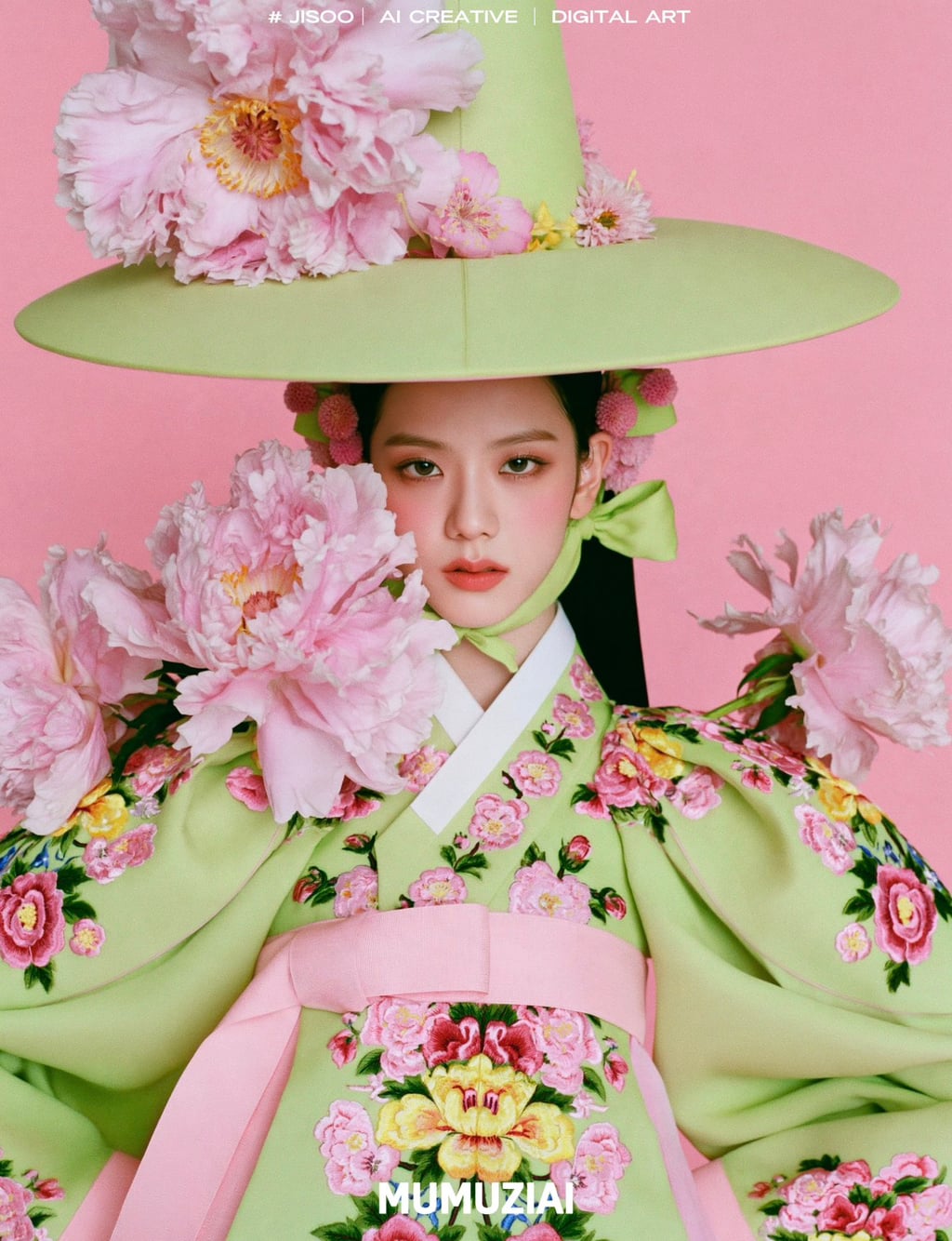 ai로 만든 블핑 한복 화보