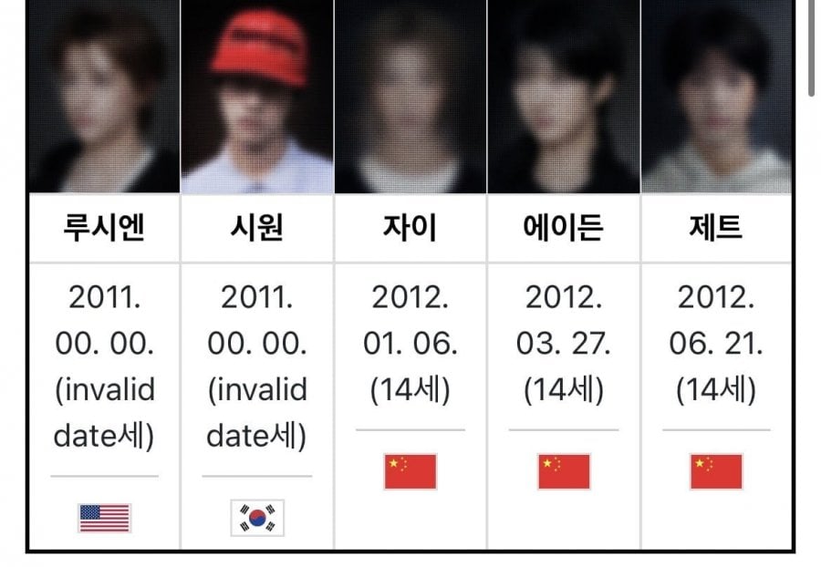 이수만 새 아이돌그룹  국적,나이 정보